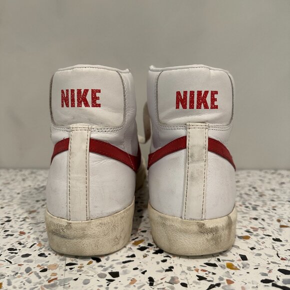 ⚡️SOLD⚡️Nike Shoes Men Size 11 Blazer MID '77 VNTG Red Sail White Blanc Rouge - Picture 8 of 8